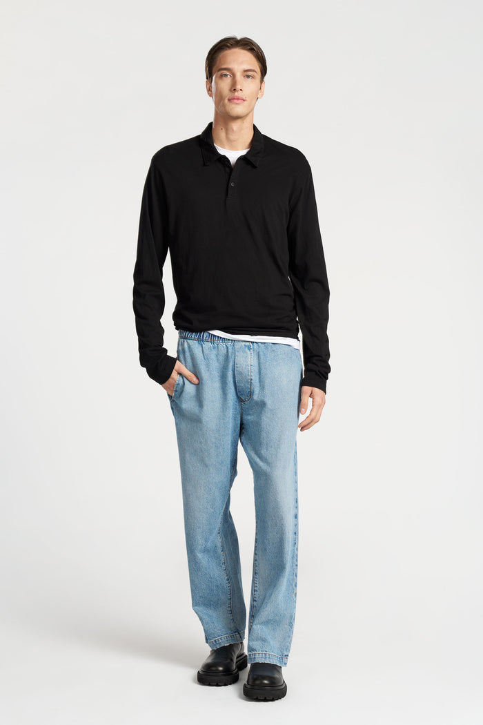 Cotton Citizen Classic Polo Shirt Jet Black