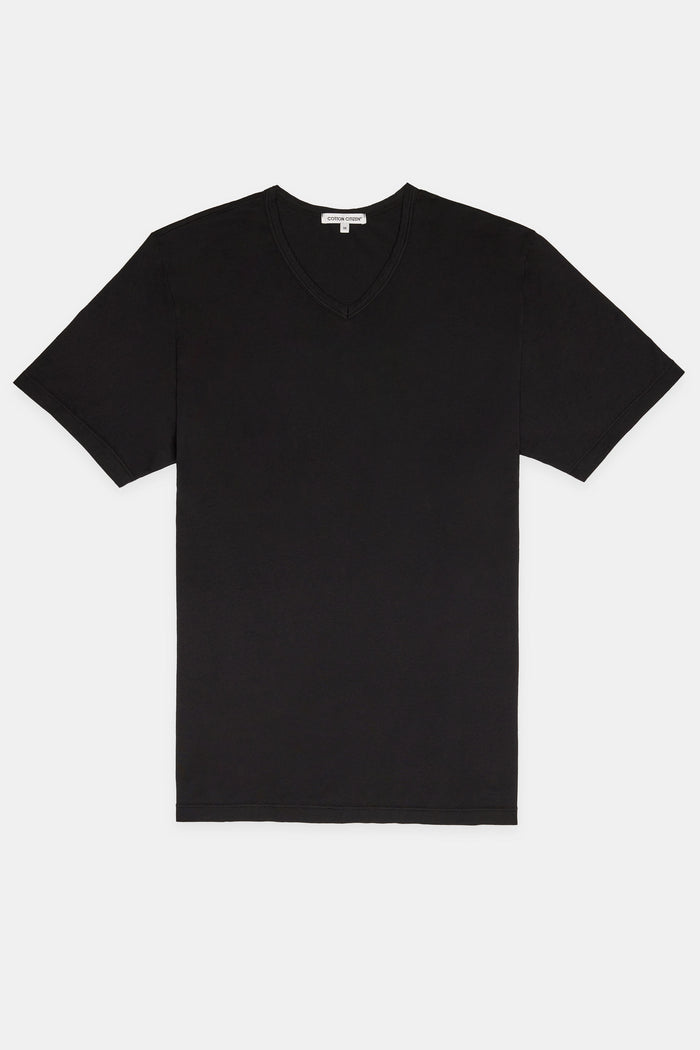 Cotton Citizen Classic V-Neck Tee Jet Black