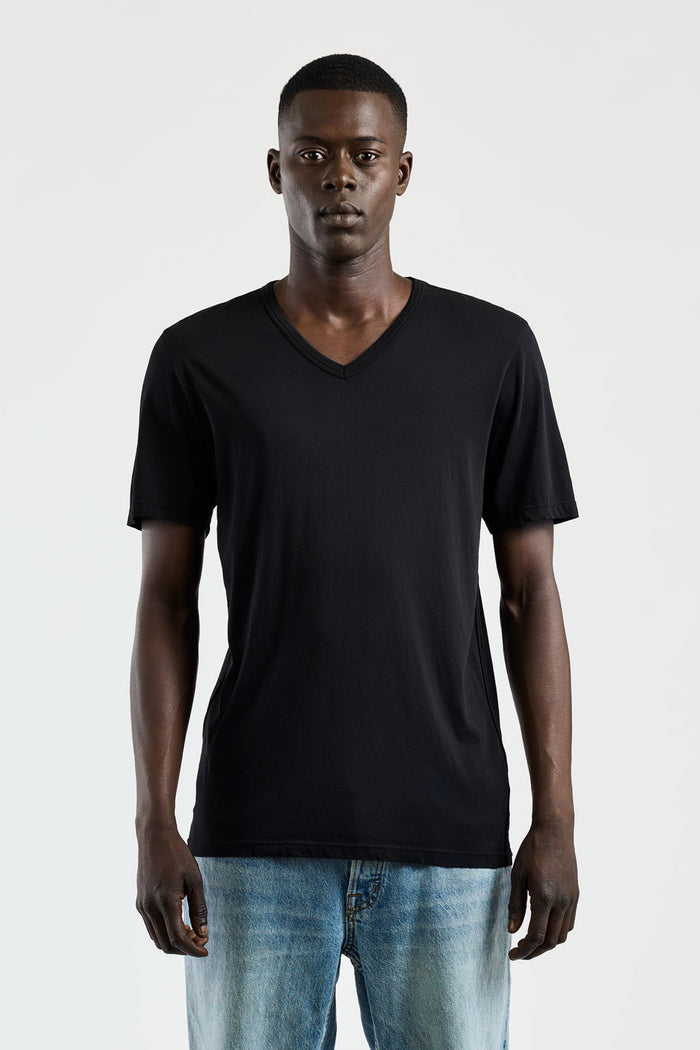 cotton citizen Classic V-Neck Tee Jet Black