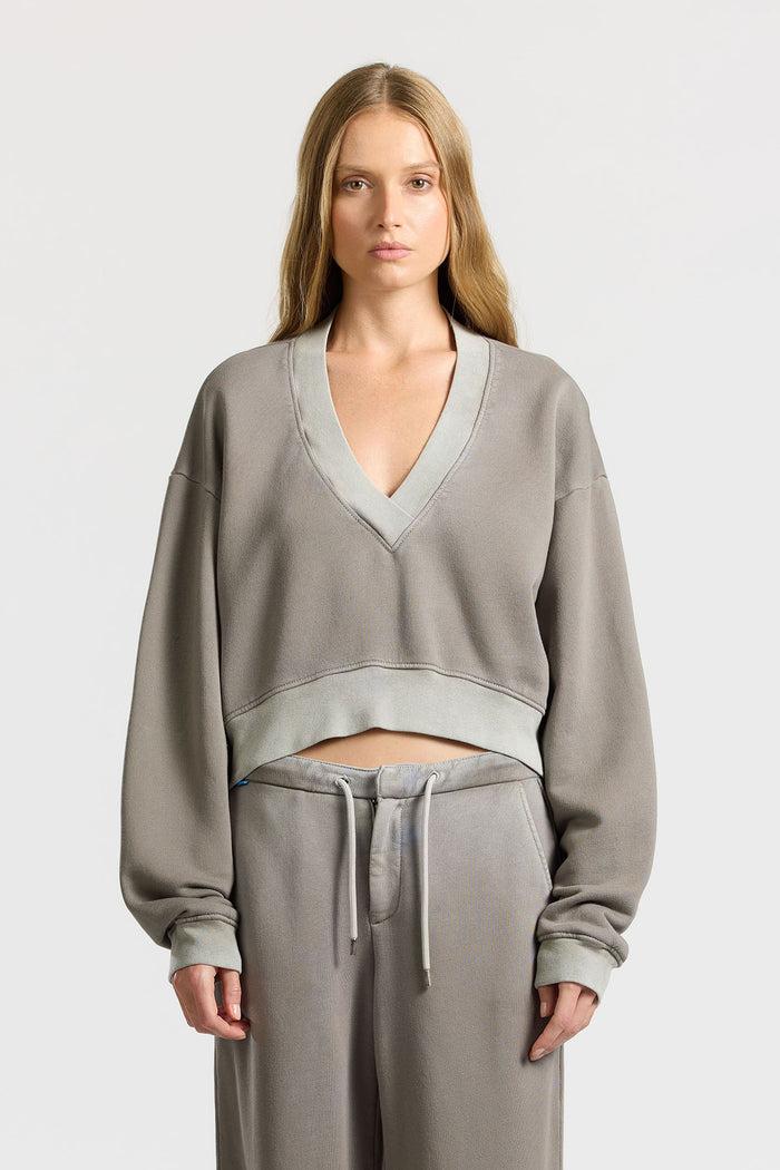 cotton citizen Geneva Sweatshirt Vintage Cement