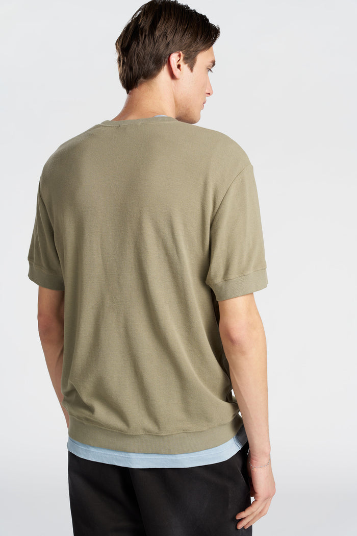 Cotton Citizen Hendrix Short Sleeve Crew Basil