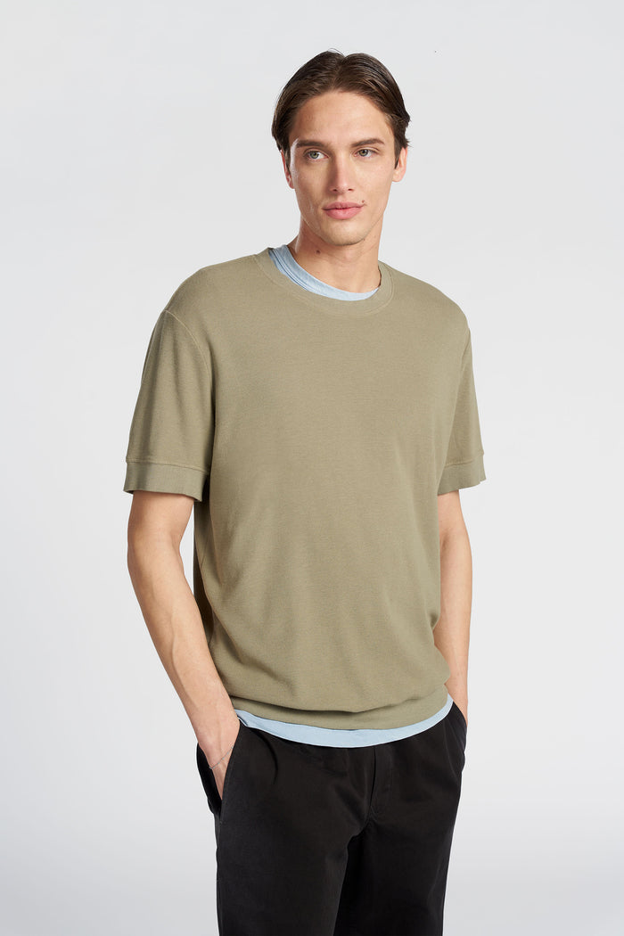 cotton citizen Hendrix Short Sleeve Crew Basil