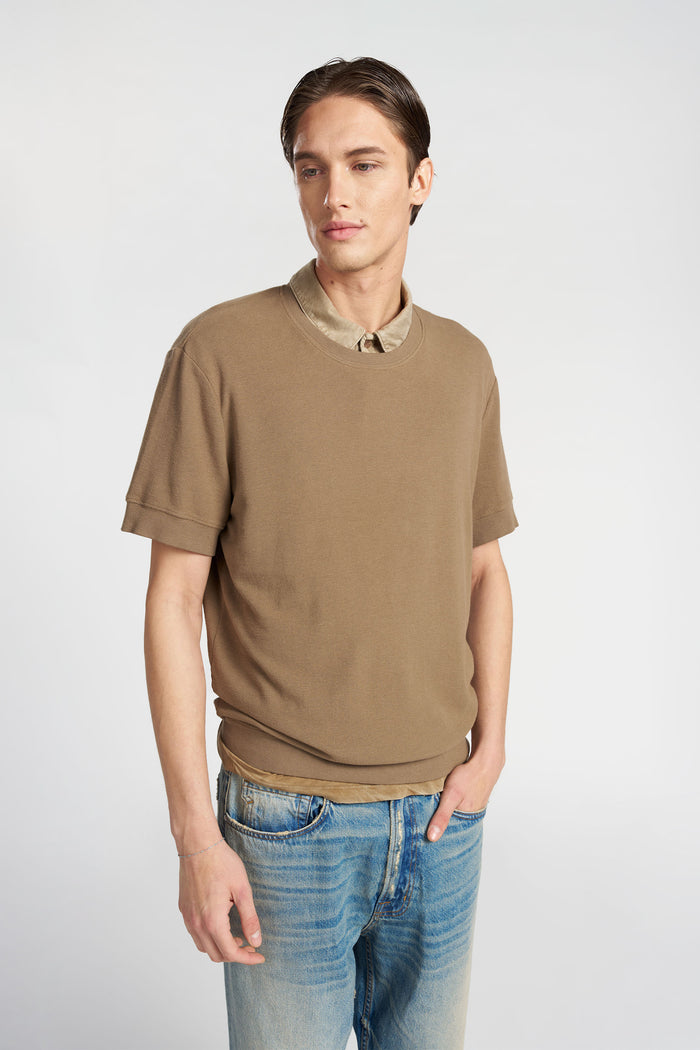 cotton citizen Hendrix Short Sleeve Crew Chai