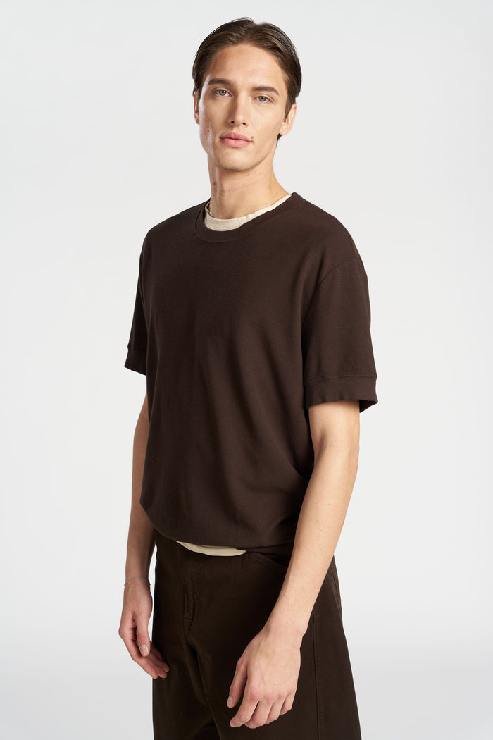 Cotton Citizen Hendrix Short Sleeve Crew Espresso