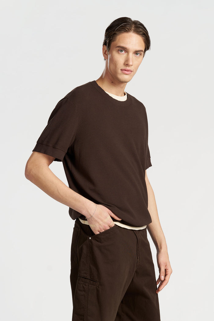 cotton citizen Hendrix Short Sleeve Crew Espresso