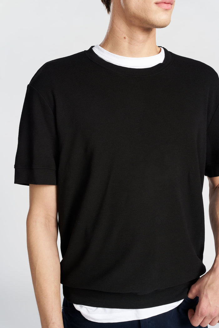 cotton citizen Hendrix Short Sleeve Crew Jet Black