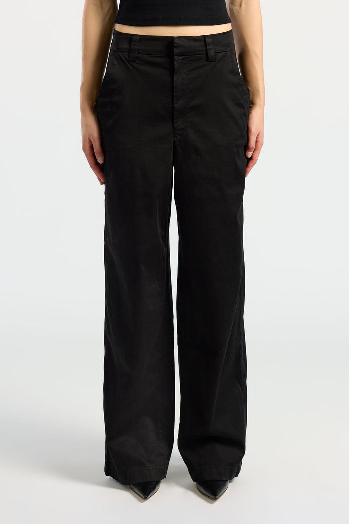 cotton citizen London Relaxed Pant Jet Black