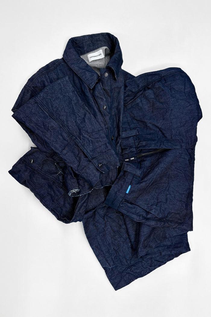 Cotton Citizen Manhattan Crop Shirt Dark Indigo