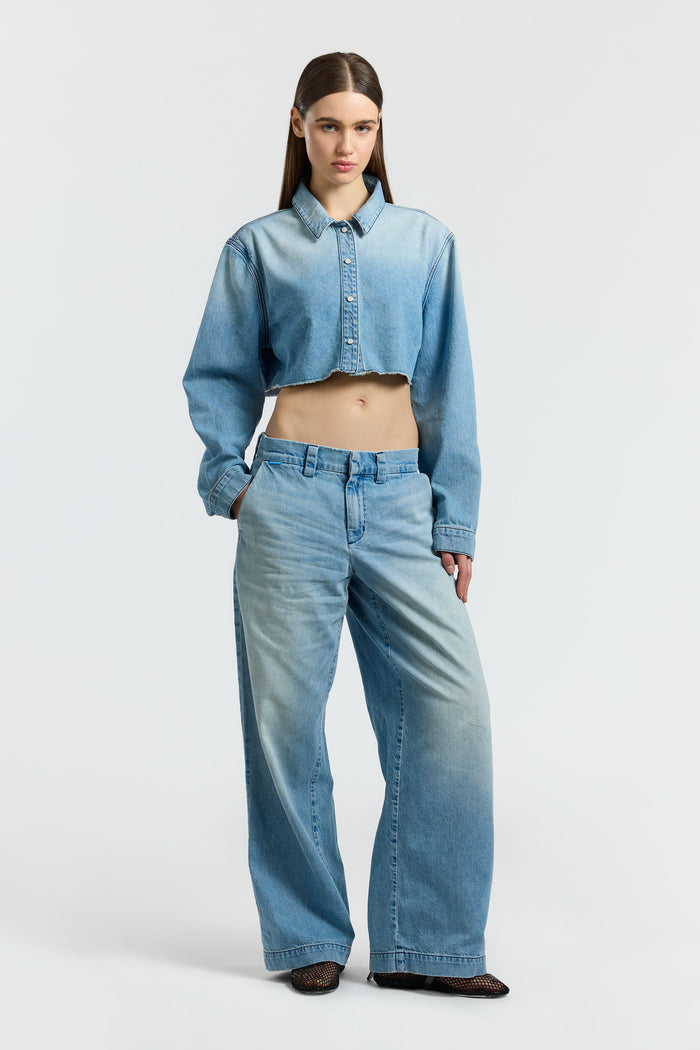 Cotton Citizen Manhattan Crop Shirt Swall