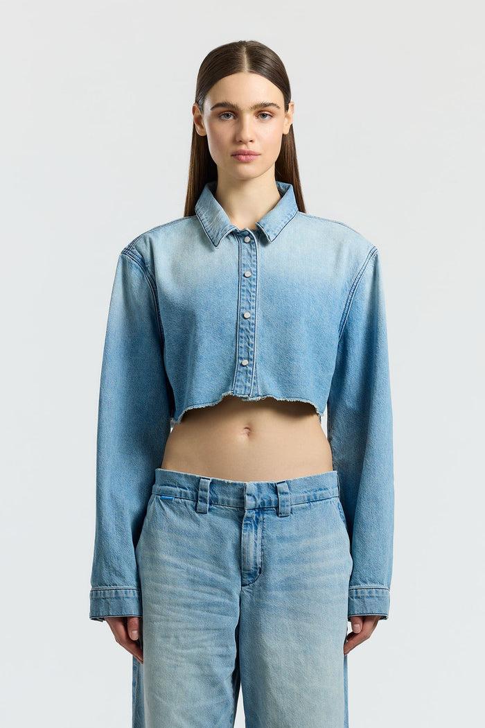 cotton citizen Manhattan Crop Shirt Swall