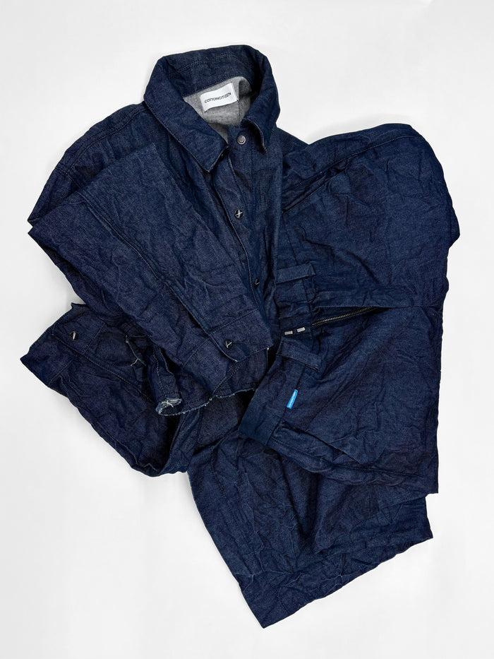 Cotton Citizen Manhattan Pant Dark Indigo Crinkle