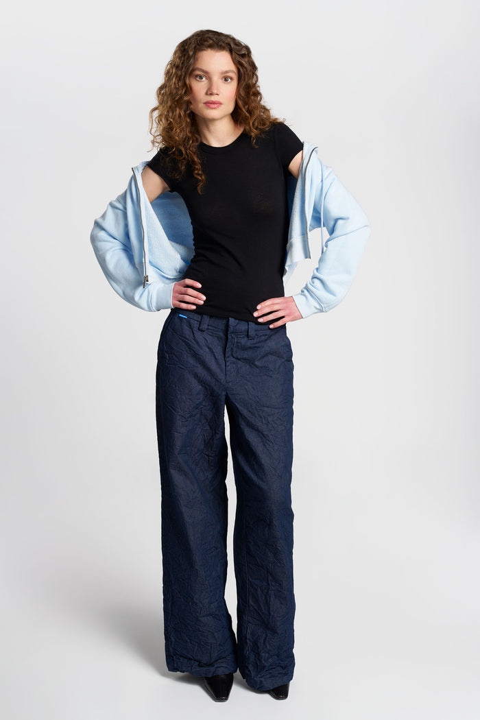 Cotton Citizen Marbella Cap Sleeve Tee Jet Black