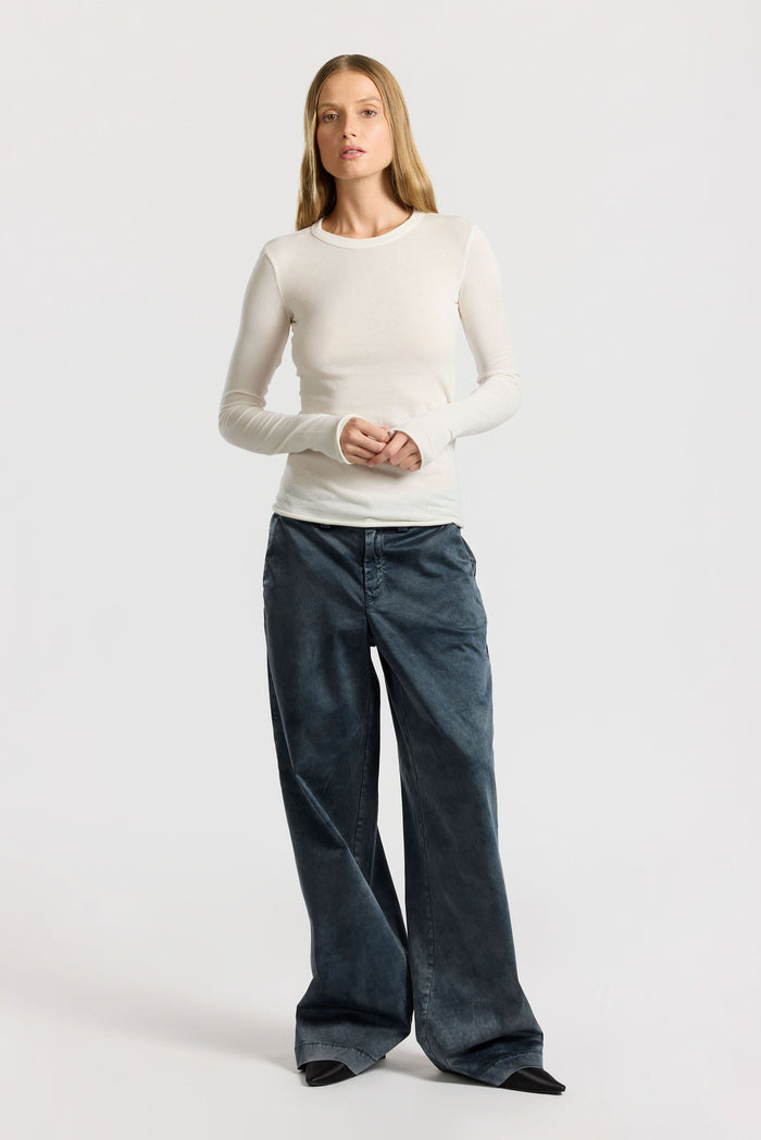 Cotton Citizen Marbella Long Sleeve Shirt Bone