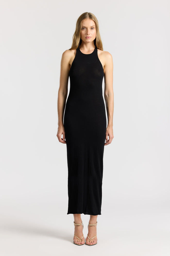 cotton citizen Marbella Maxi Dress Jet Black