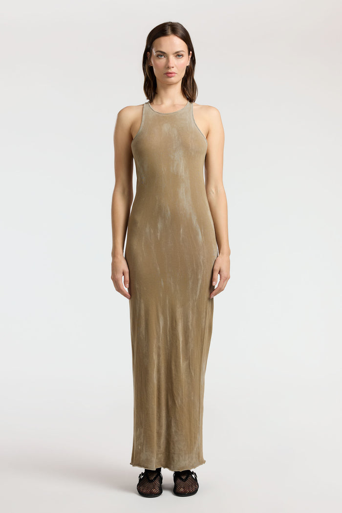 cotton citizen Marbella Maxi Dress Vintage Chai