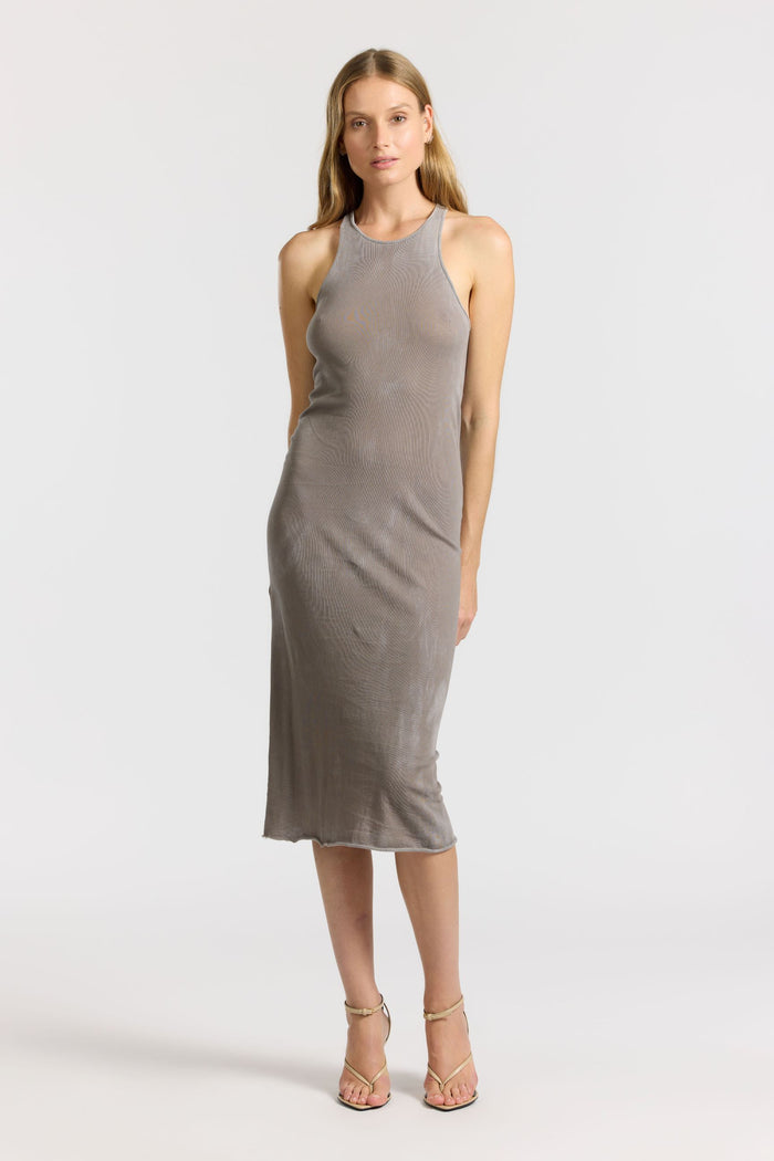 Cotton Citizen Marbella Midi Dress Vintage Cement