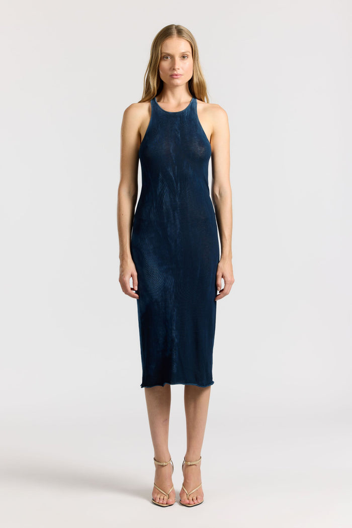 cotton citizen Marbella Midi Dress Vintage Navy