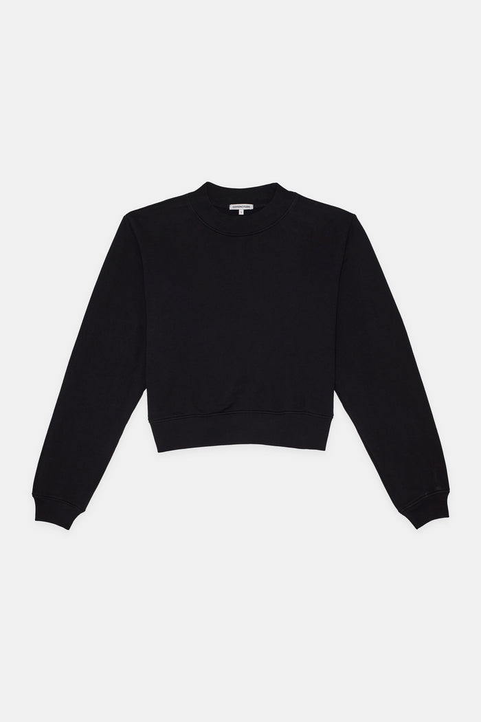 Cotton Citizen Milan Crew Sweatshirt Jet Black
