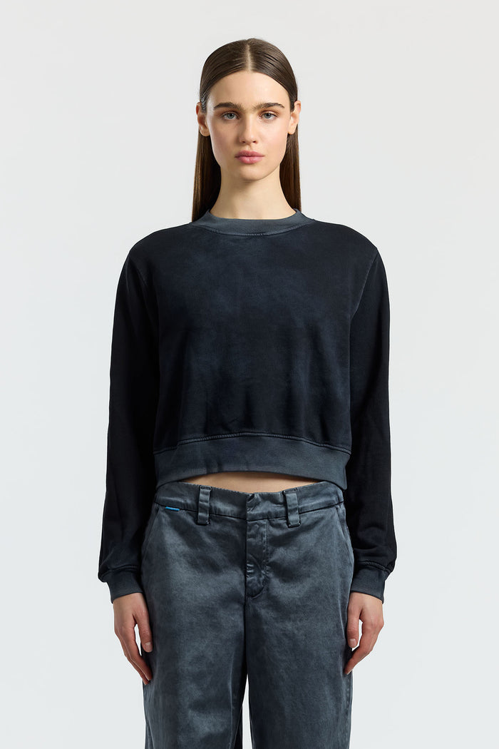 cotton citizen Milan Crew Sweatshirt Vintage Black