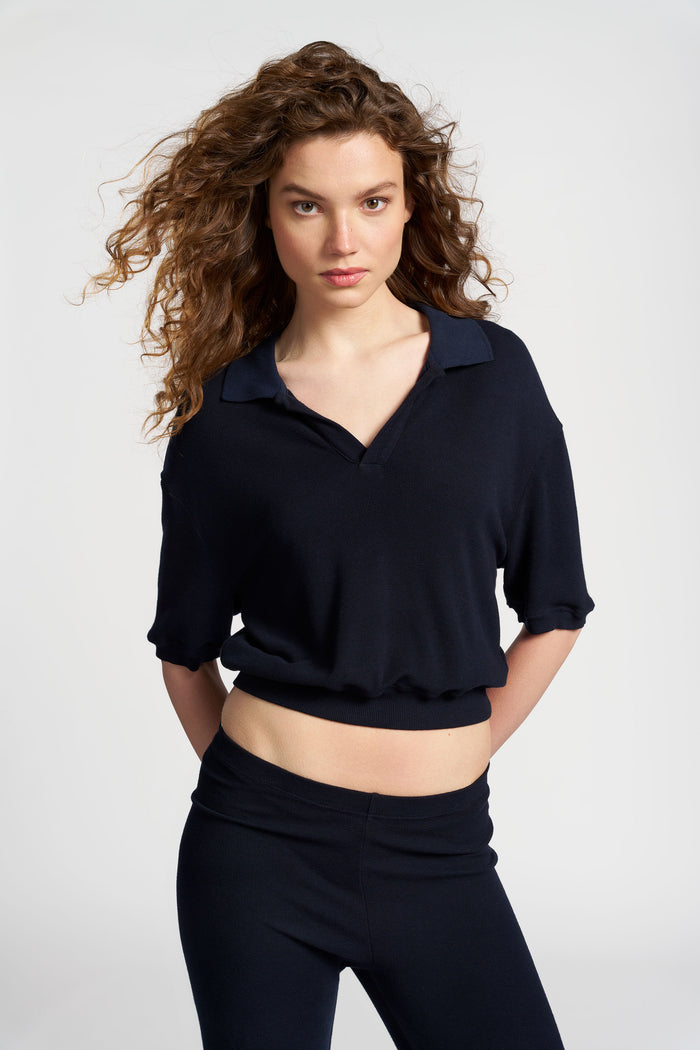 cotton citizen Monaco Polo Tee Super Navy