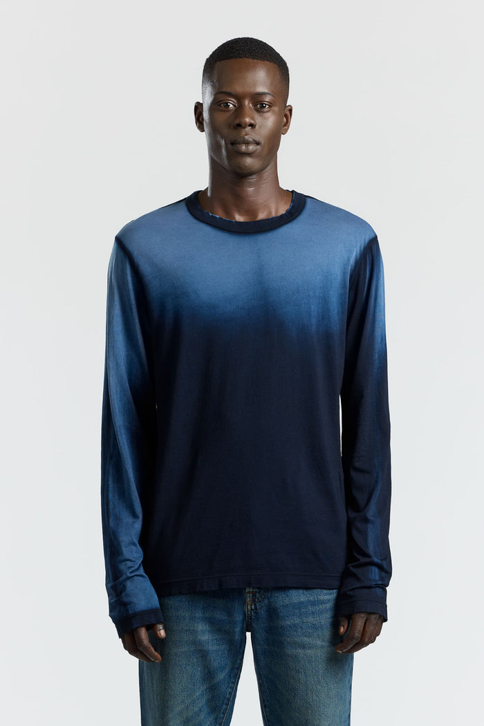 cotton citizen Prince Long Sleeve Shirt Navy Cast