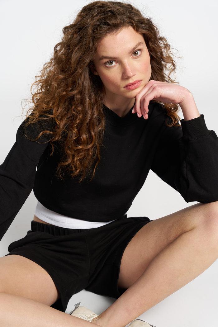 Cotton Citizen Roma Crew Jet Black