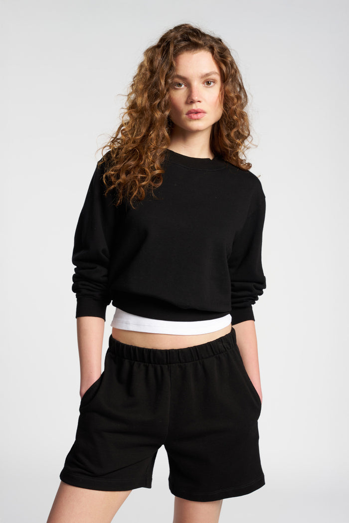 cotton citizen Roma Crew Jet Black