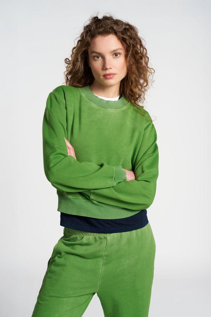 cotton citizen Roma Crew Vintage Emerald