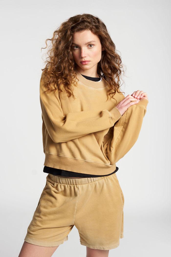 cotton citizen Roma Crew Vintage Wheat