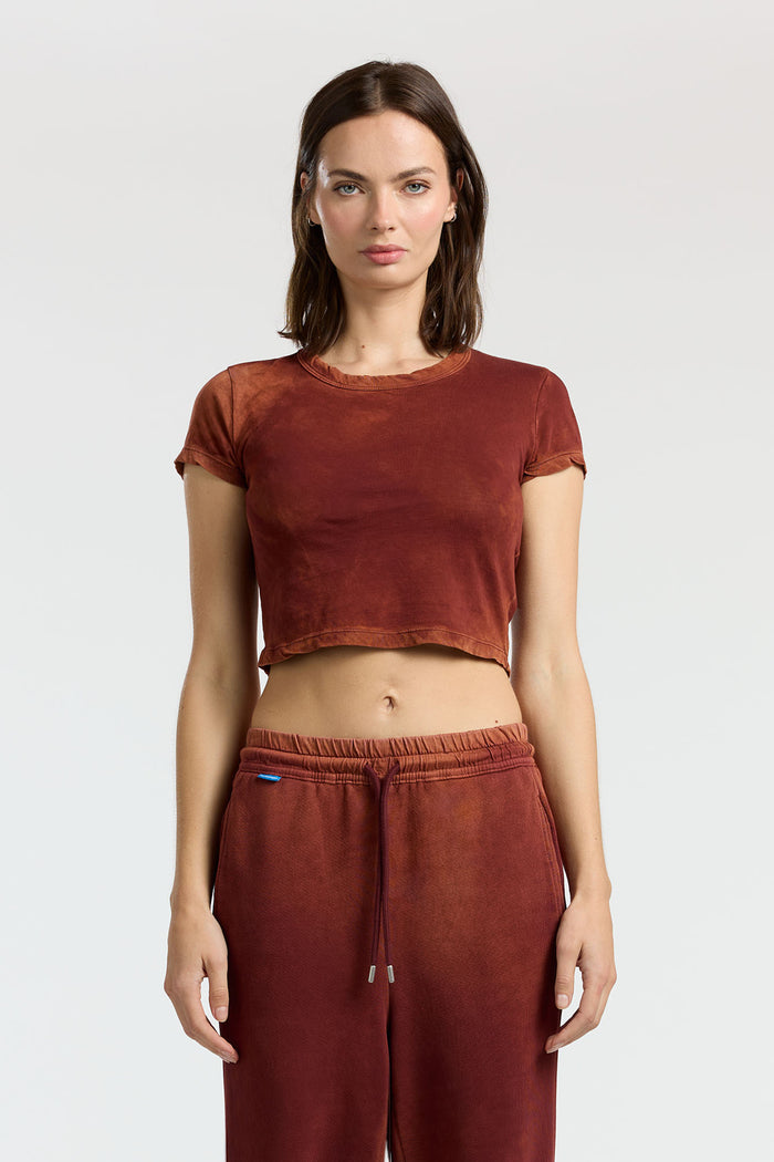 cotton citizen Standard Baby Tee Vintage Red Wine