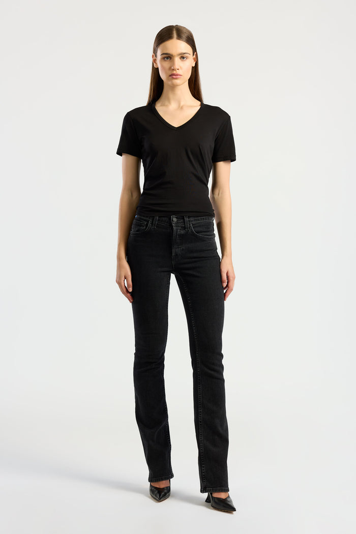 Cotton Citizen Standard V-Neck Tee Jet Black