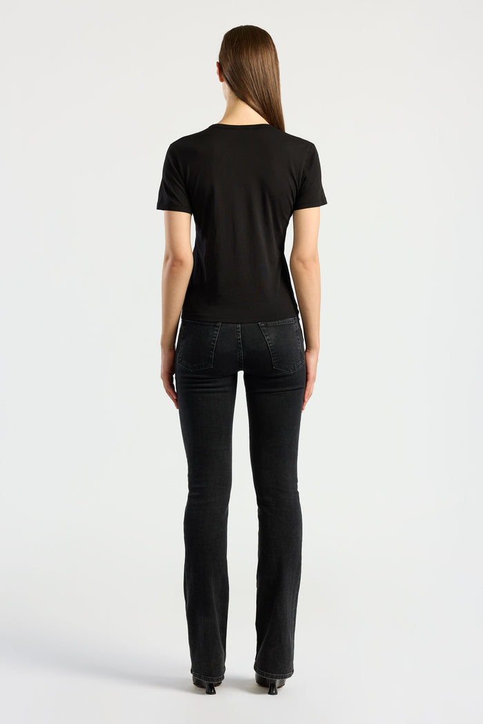 Cotton Citizen Standard V-Neck Tee Jet Black