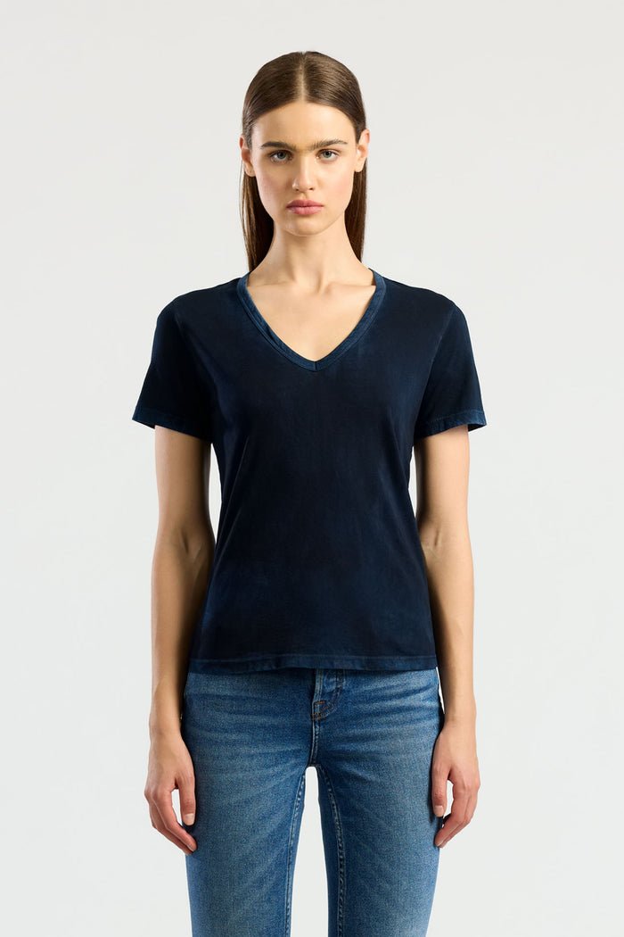 cotton citizen Standard V-Neck Tee Vintage Navy