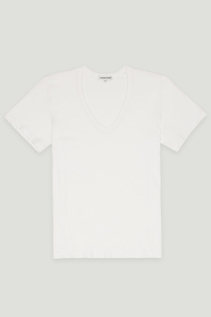 Cotton Citizen Standard V-Neck Tee White