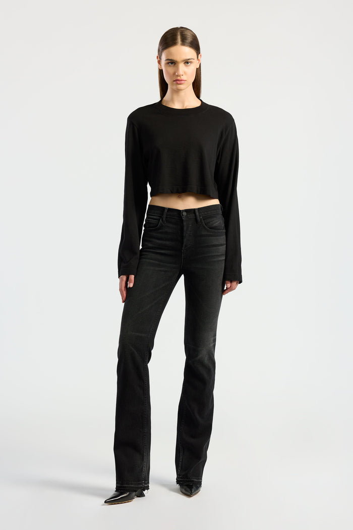 Cotton Citizen Tokyo Crop Shirt Jet Black