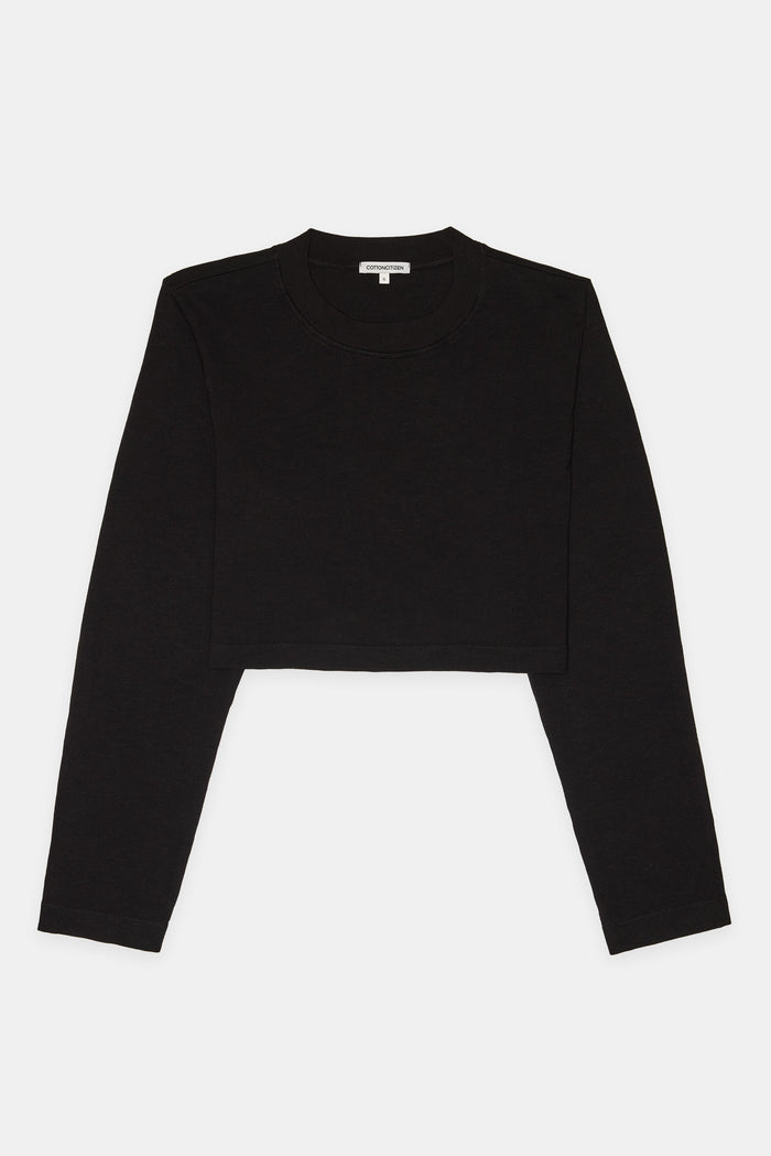 Cotton Citizen Tokyo Crop Shirt Jet Black