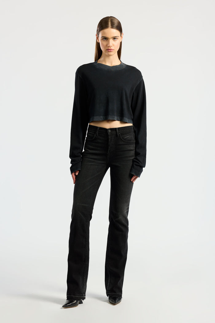 Cotton Citizen Tokyo Crop Shirt Vintage Black