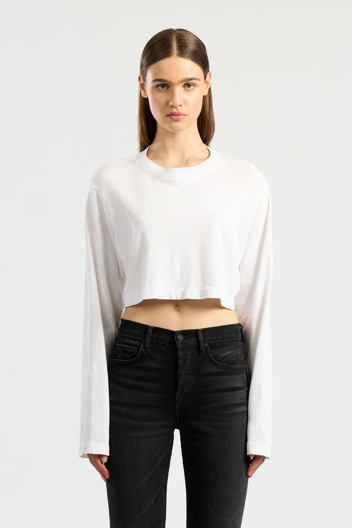 cotton citizen Tokyo Crop Shirt White