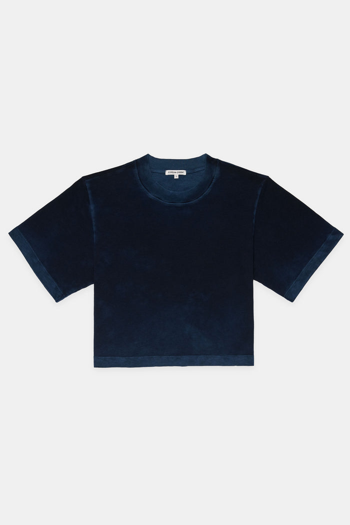 Cotton Citizen Tokyo Crop Tee Vintage Navy
