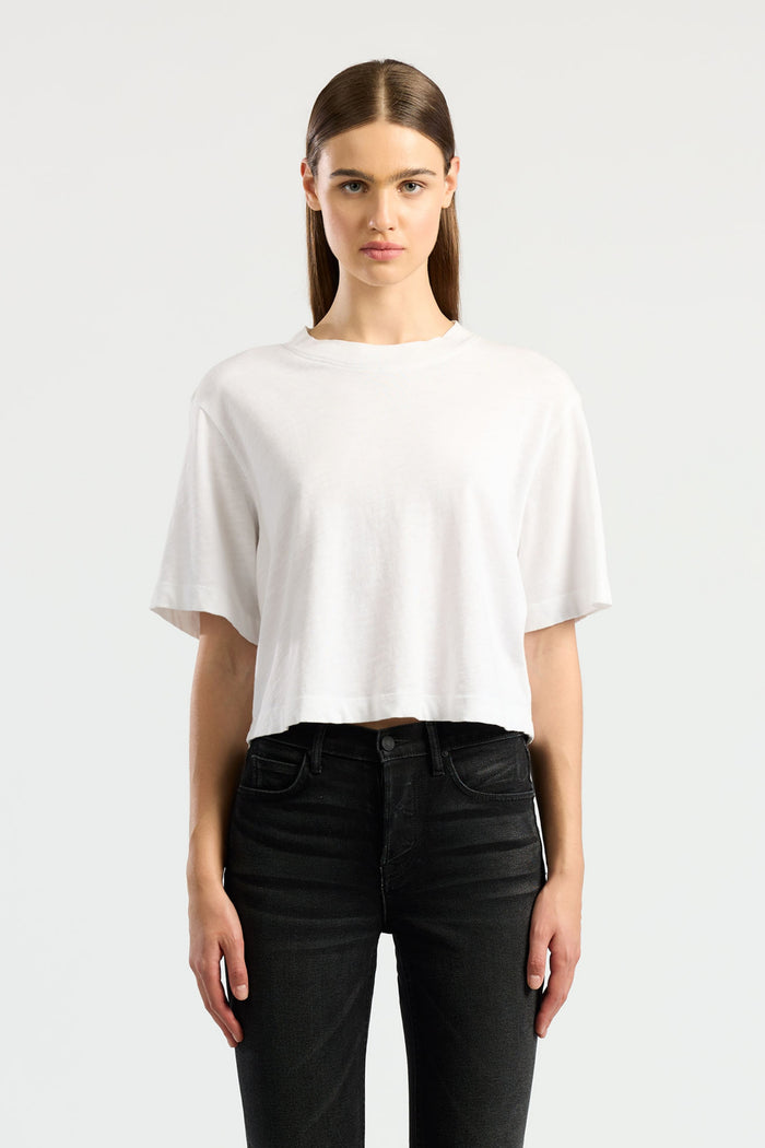 cotton citizen Tokyo Crop Tee White