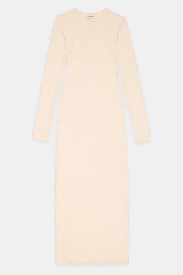 Cotton Citizen Verona Crewneck Maxi Dress Bone