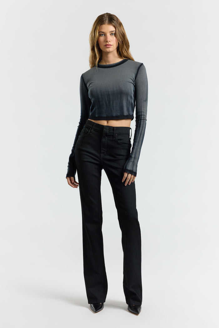 Cotton Citizen Verona Crop Shirt Black Cast
