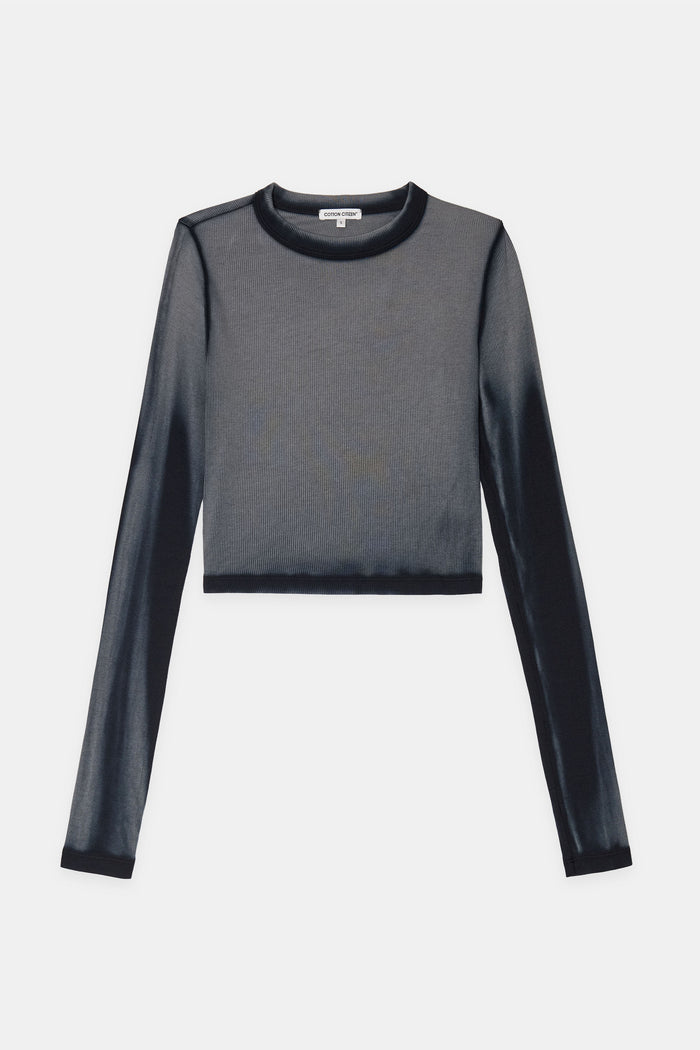 Cotton Citizen Verona Crop Shirt Black Cast