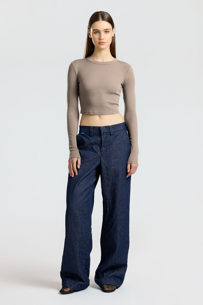 Cotton Citizen Verona Crop Shirt Dove