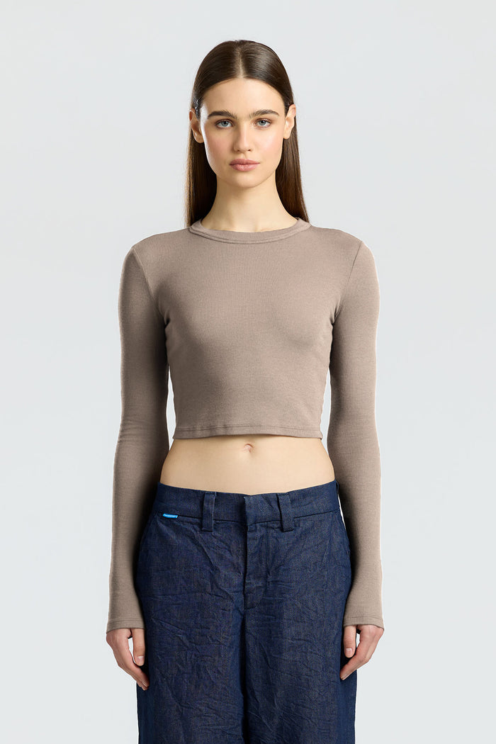 cotton citizen Verona Crop Shirt Dove