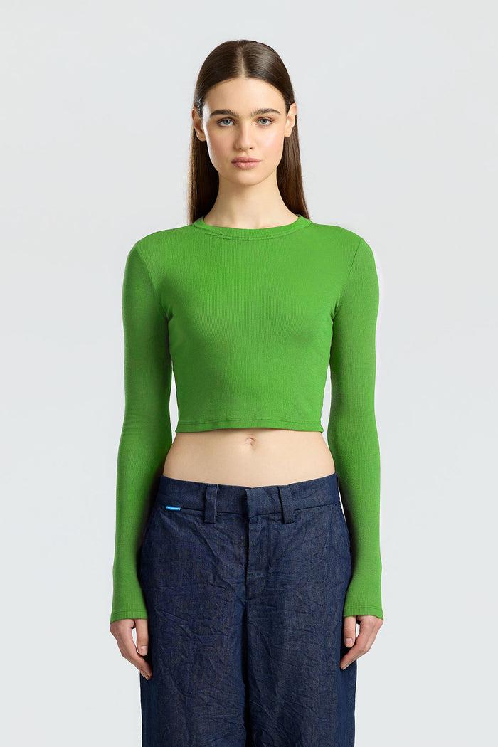 cotton citizen Verona Crop Shirt Emerald