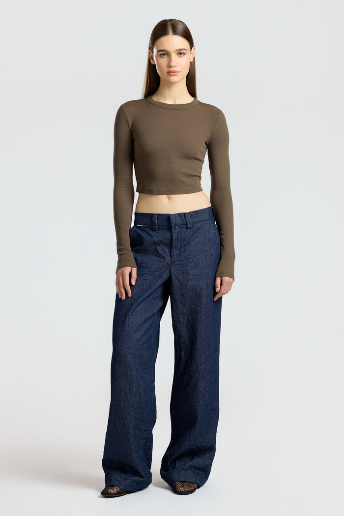 Cotton Citizen Verona Crop Shirt Fossil