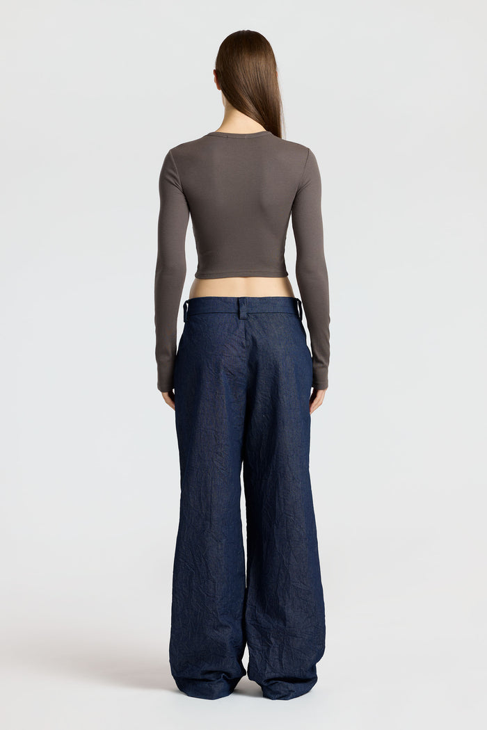 Cotton Citizen Verona Crop Shirt Stone