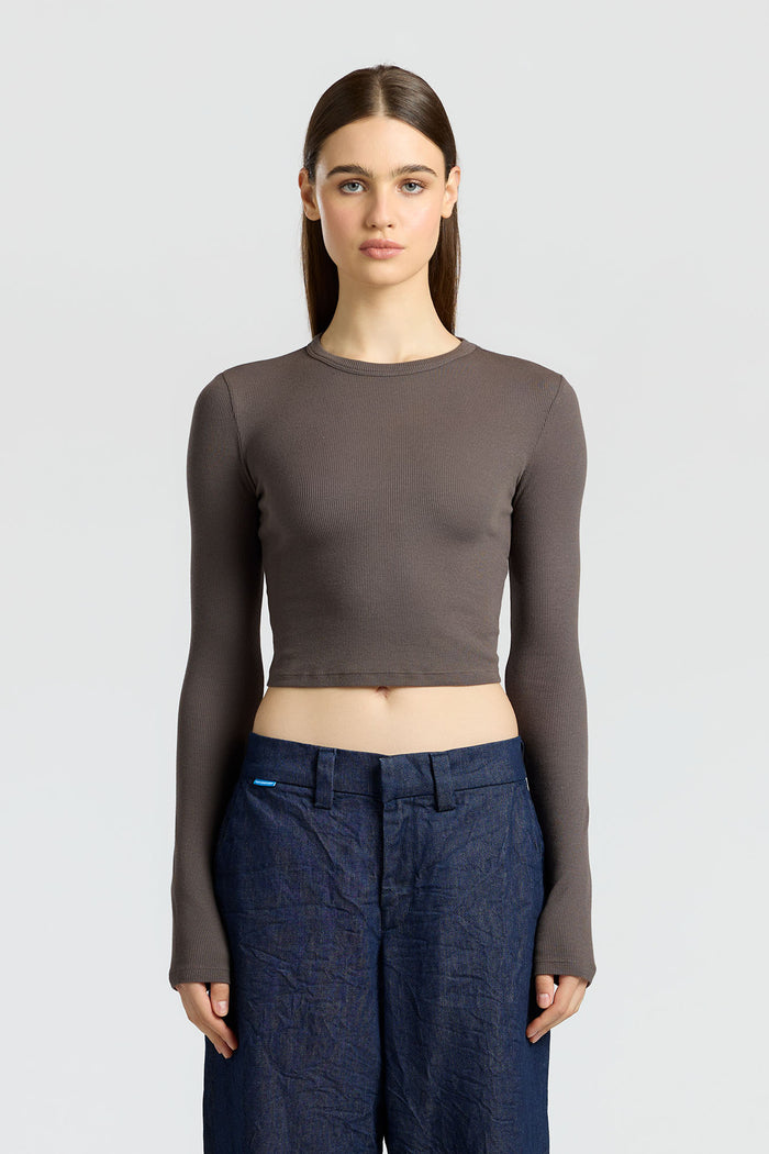 cotton citizen Verona Crop Shirt Stone