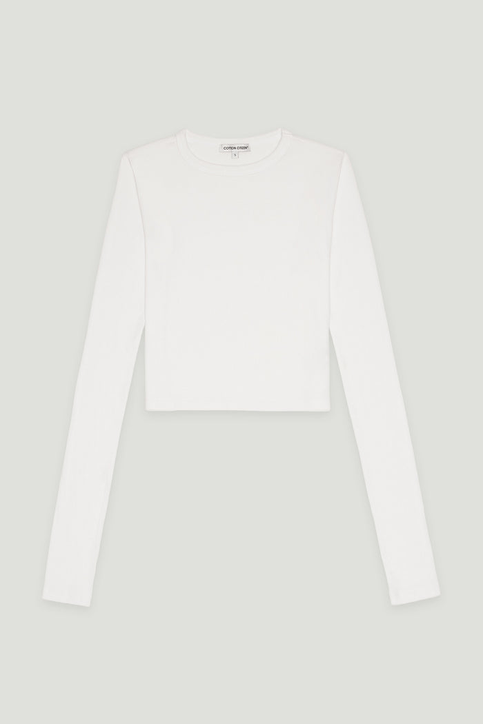 Cotton Citizen Verona Crop Shirt White